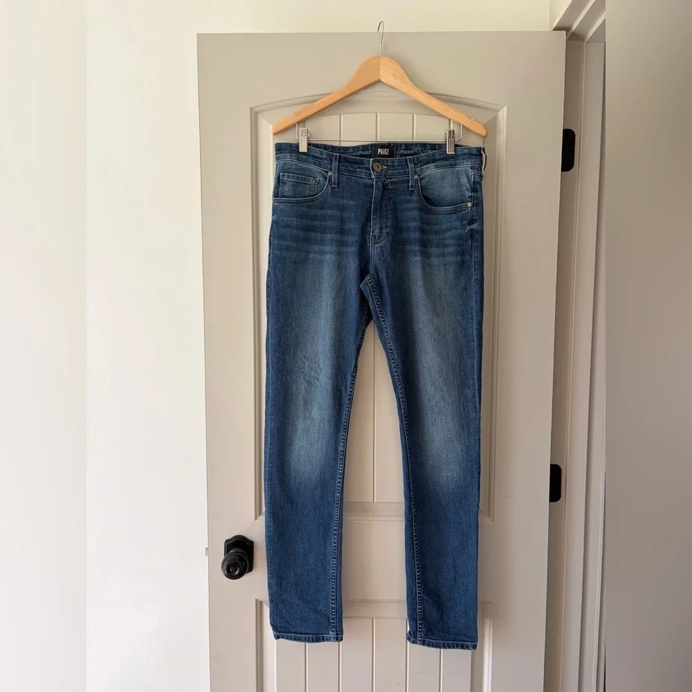 PAIGE Croft Skinny Jeans in Ewan Wash - Size 33 - Made in USA